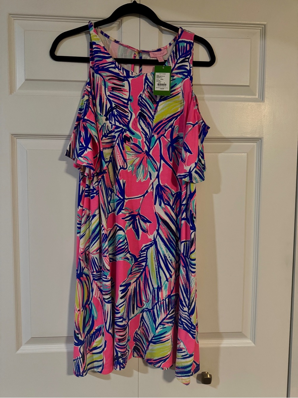Lilly Pulitzer Pink Tropical Dress Tiki Pink